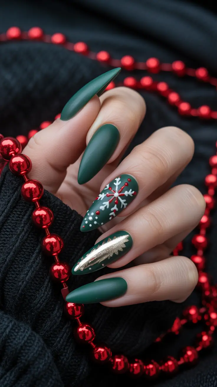 Modern Snowflake Nail for Winter 2025–2026 – Nordic Noel