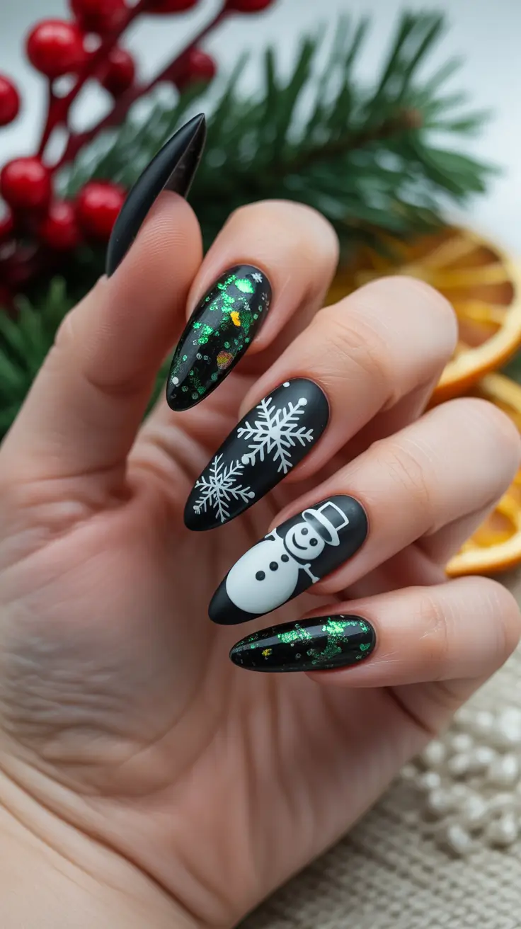 Modern Snowflake Nail for Winter 2025–2026 – Frosted Charmer