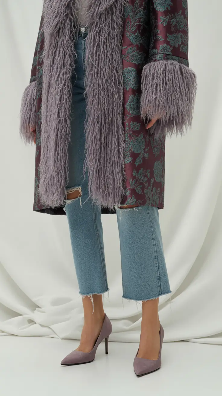 mom outfits 2026 Textured Elegance in Mauve