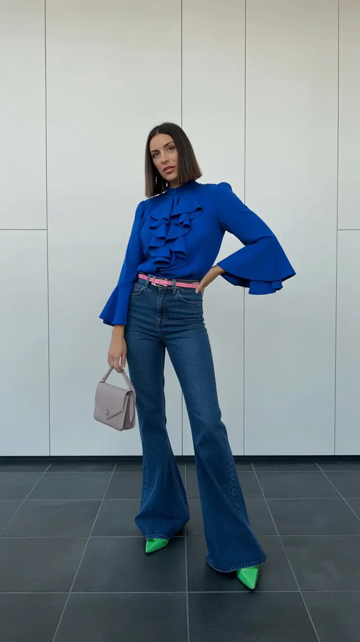 mom outfits 2026 Cobalt Power and Retro Flare