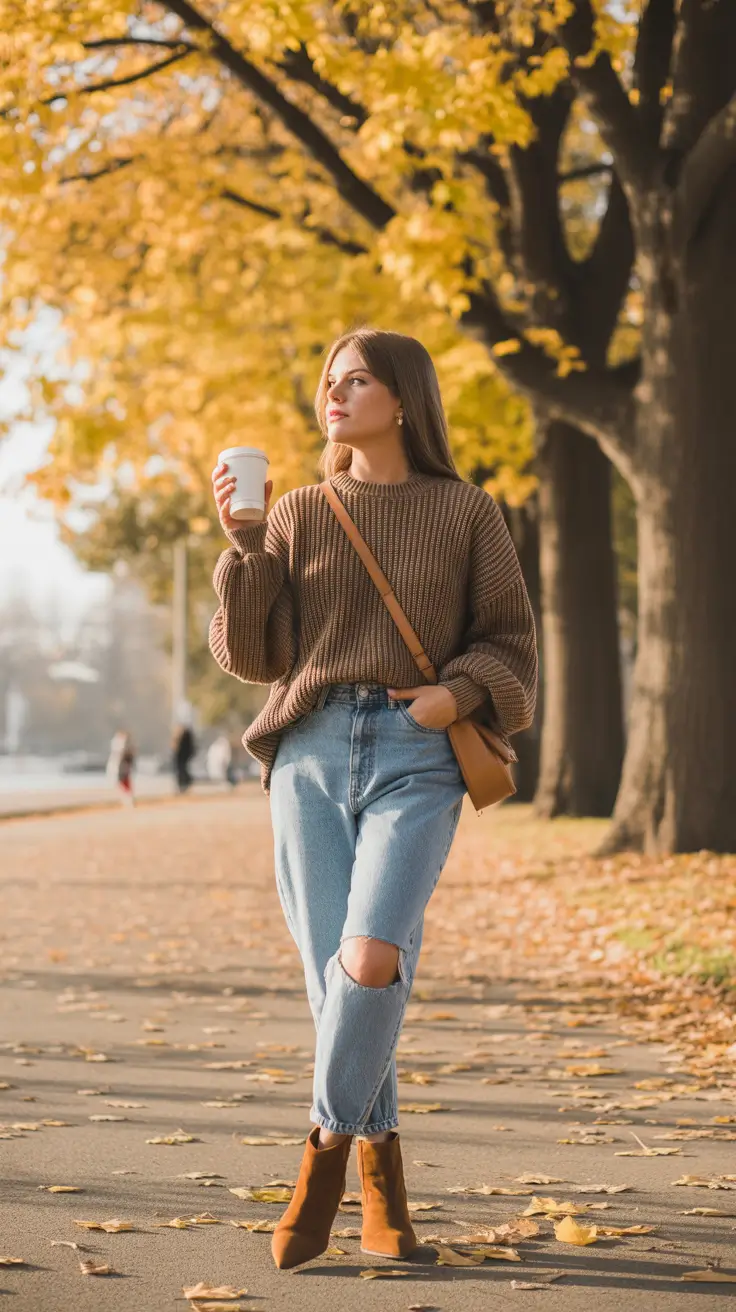 mom outfits 2026 Autumn Walk Serenity