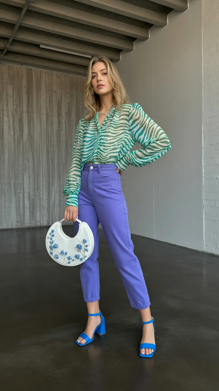 mom outfits 2026 Color-Play Confidence