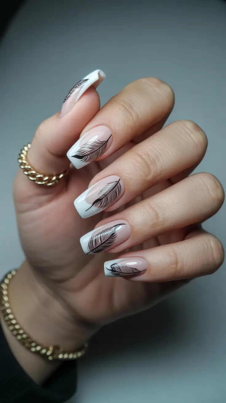 Neutral Winter Nails 2025–2026 Soft Feathers in Frost
