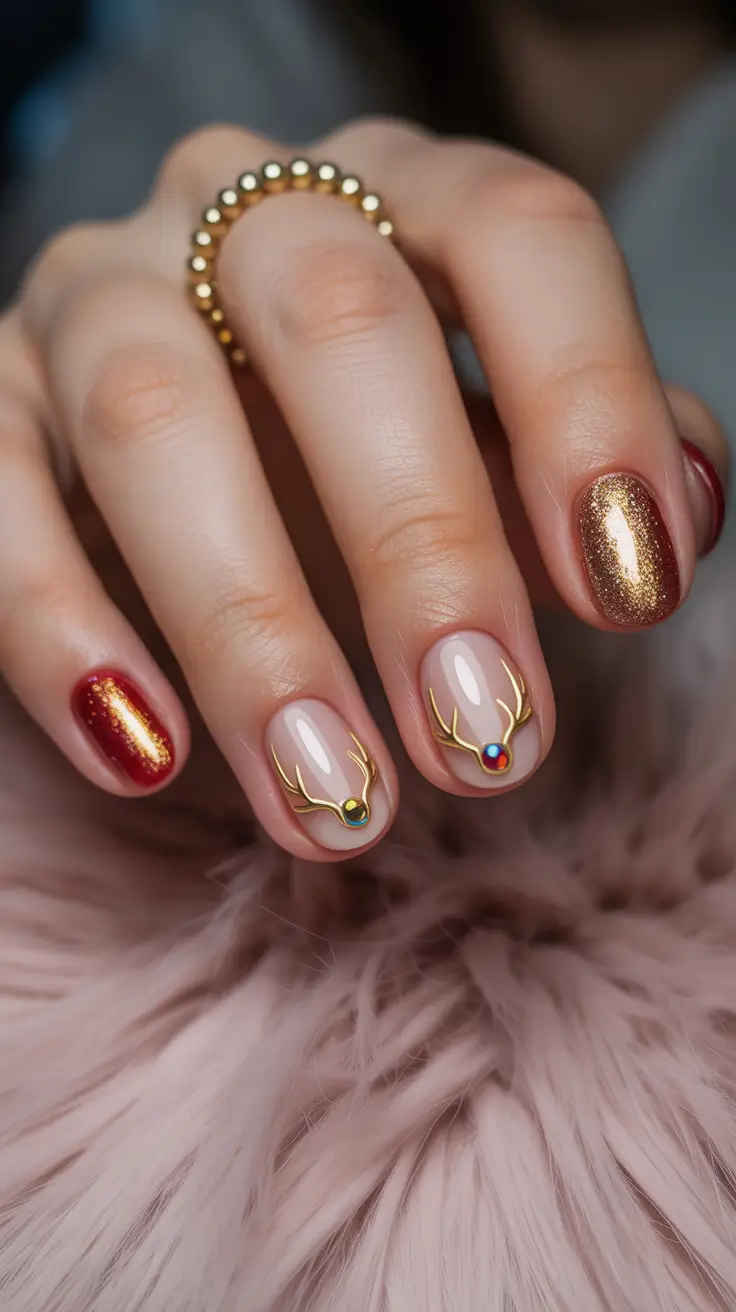 short-winter-nails-2025-2026-golden-antlers