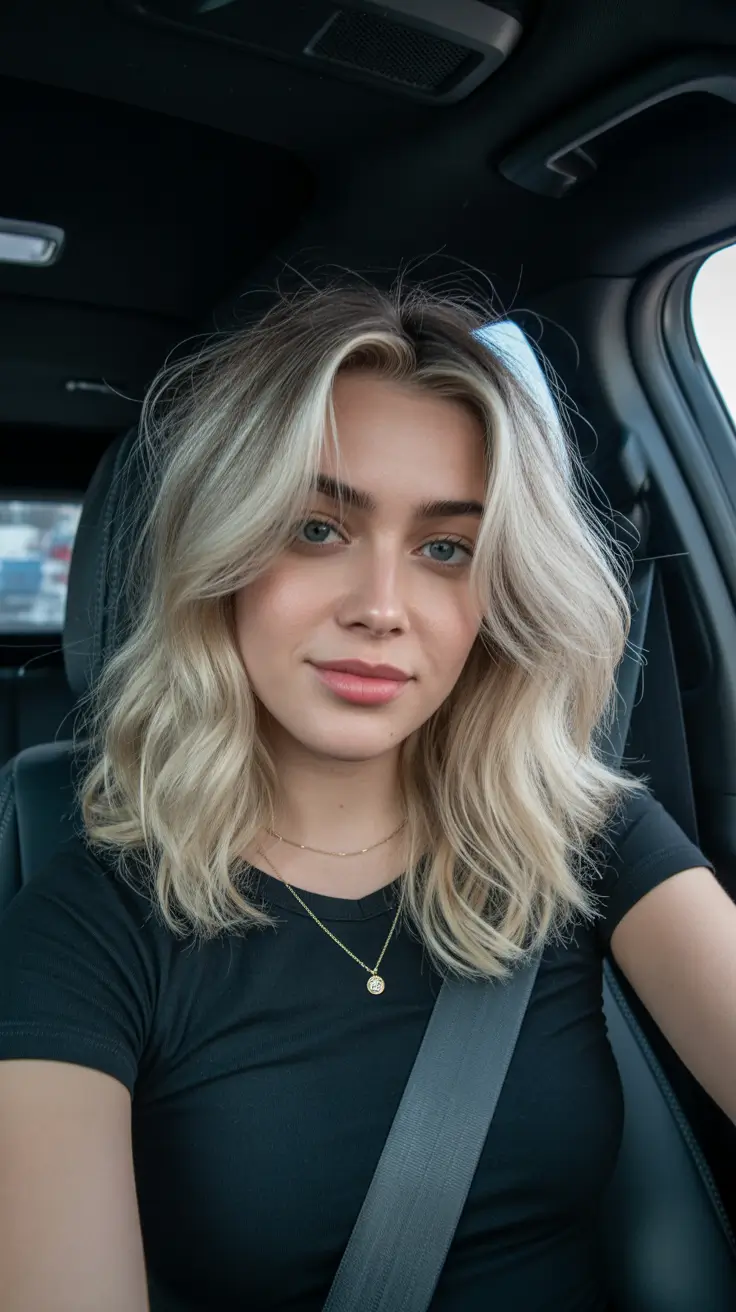 short winter haircuts 2025-2026 Winter Blonde Waves
