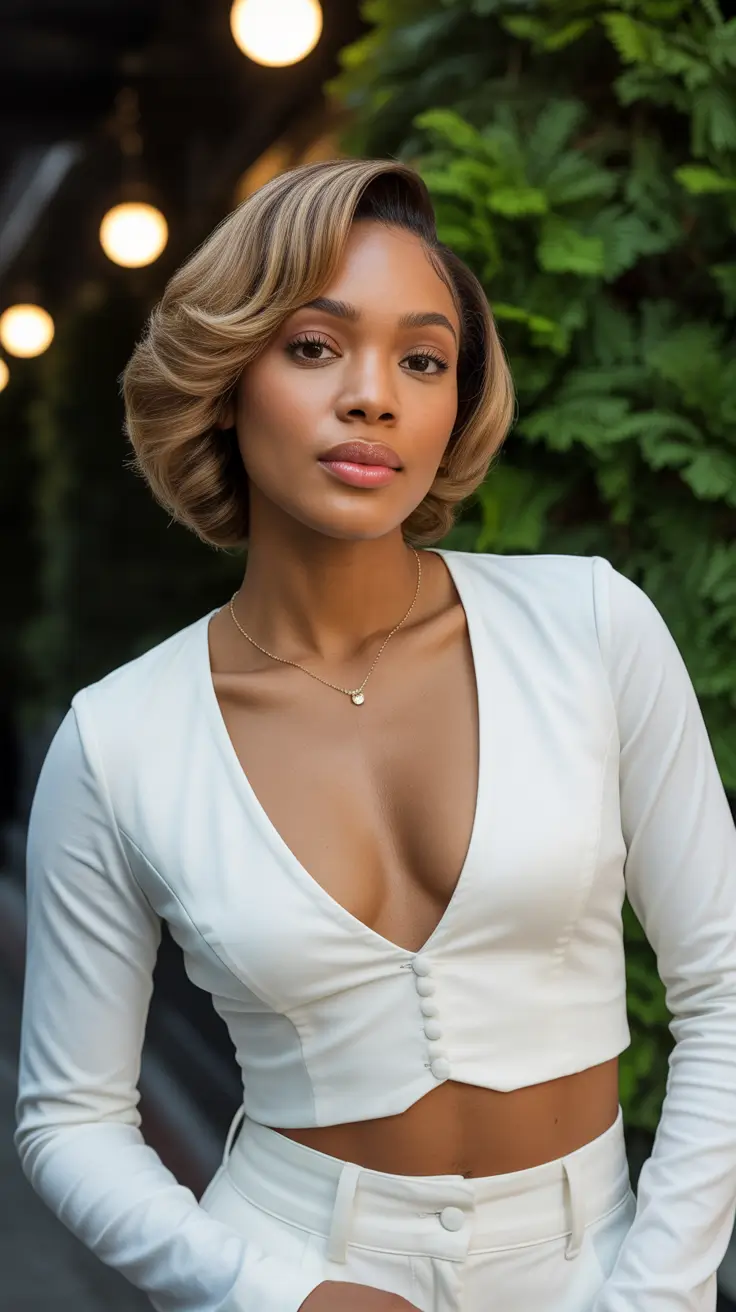short winter haircuts 2025-2026 Retro Chic Bob