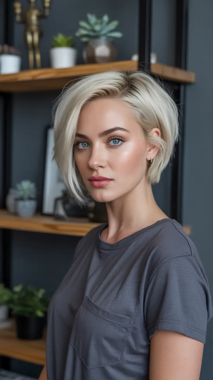 short-winter-haircuts-2025-2026-polished-ice-blonde-bob