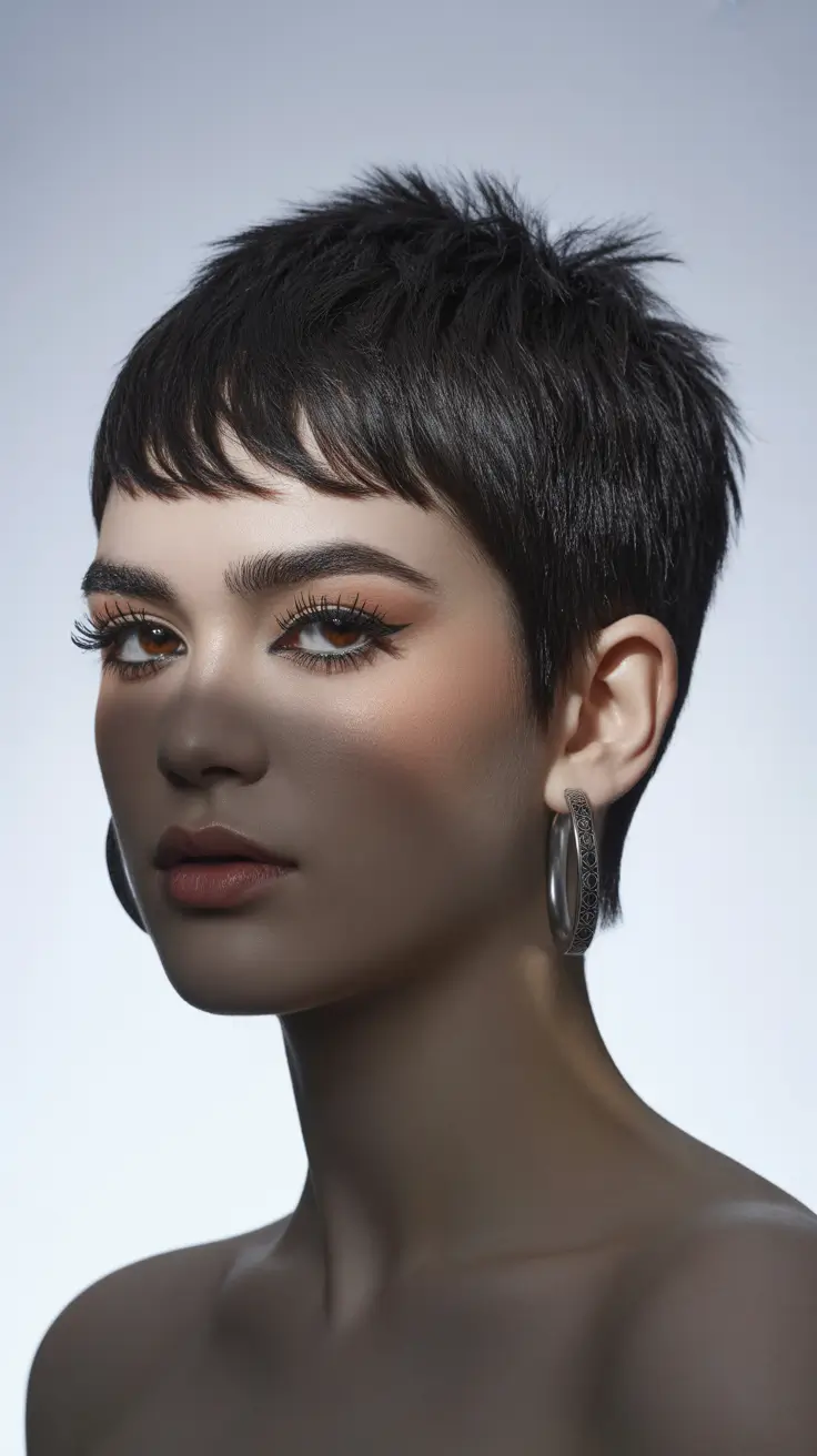short winter haircuts 2025-2026 Modern Pixie Drama