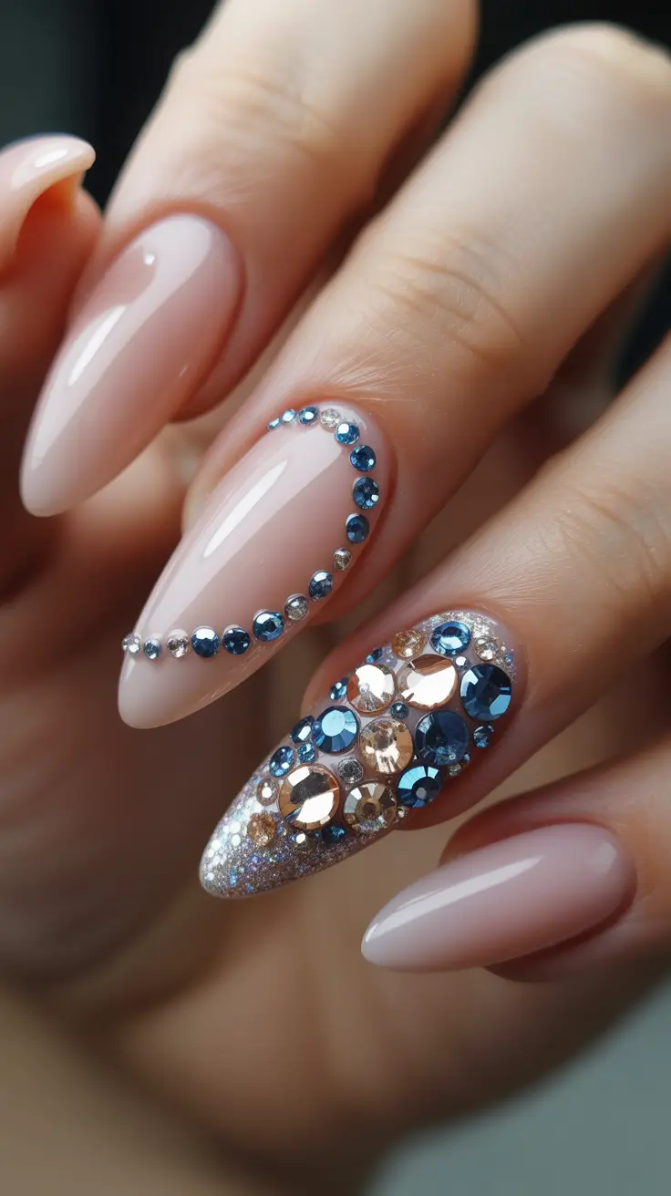 Sparkly Winter Nails 2025–2026 Crystal Frost Glam