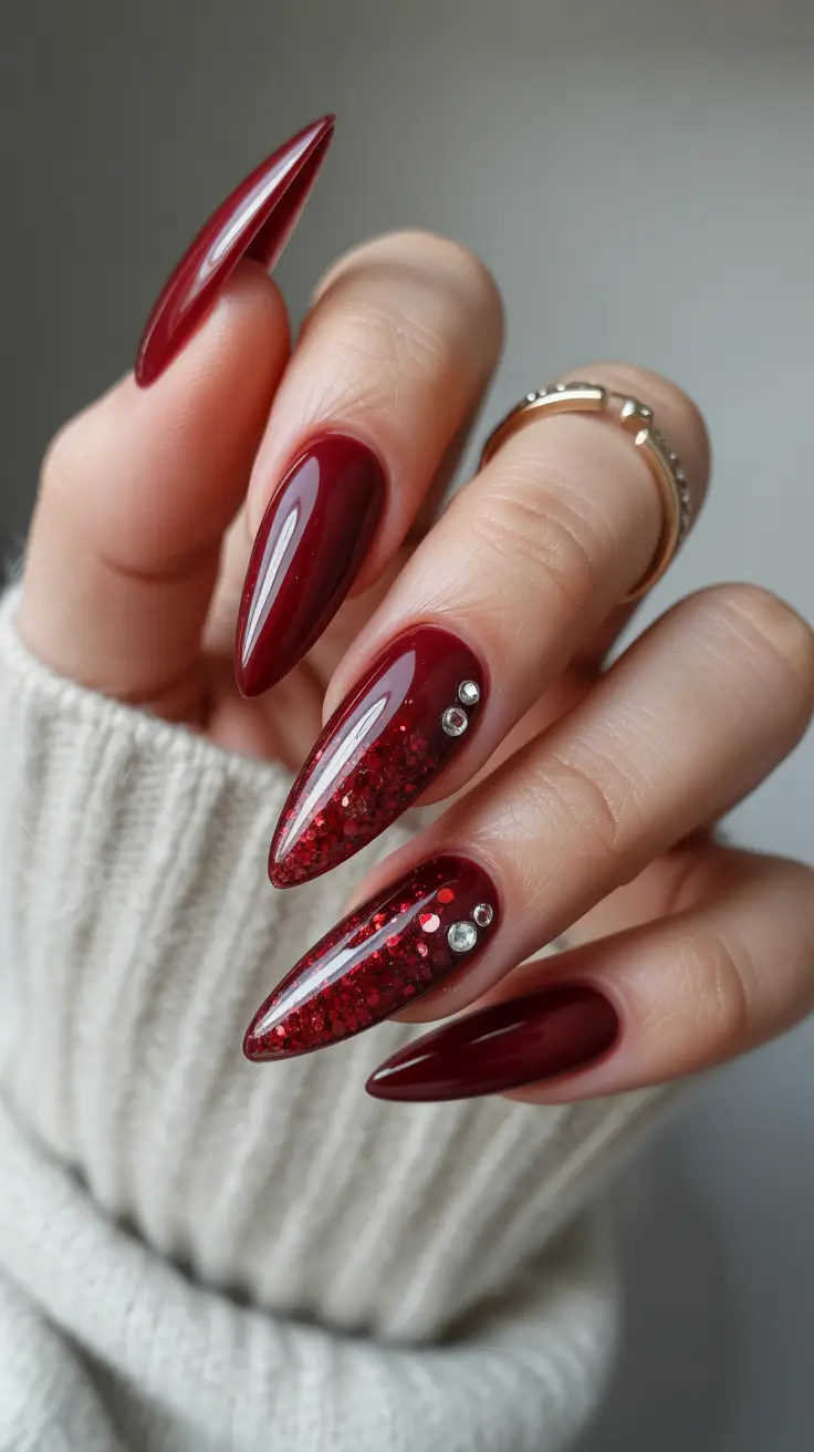 Stylish Red Manicure Winter 2025-2026 Deep Cherry Glam