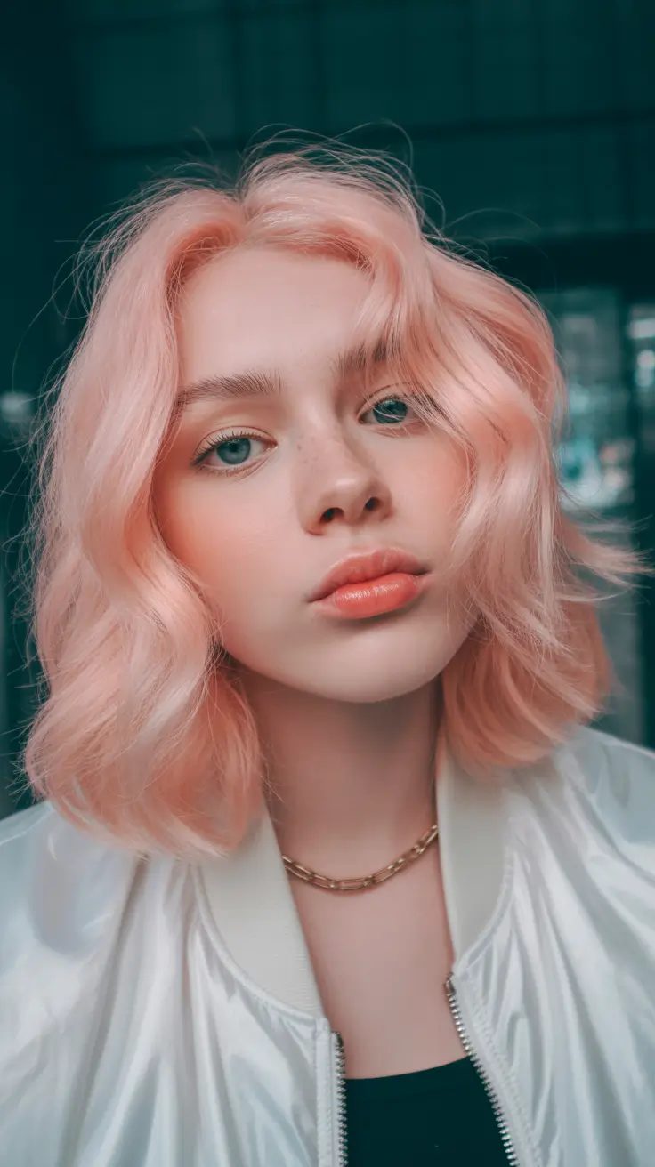 Peachy Bob Freshness hair colors for soft winter 2025-2026