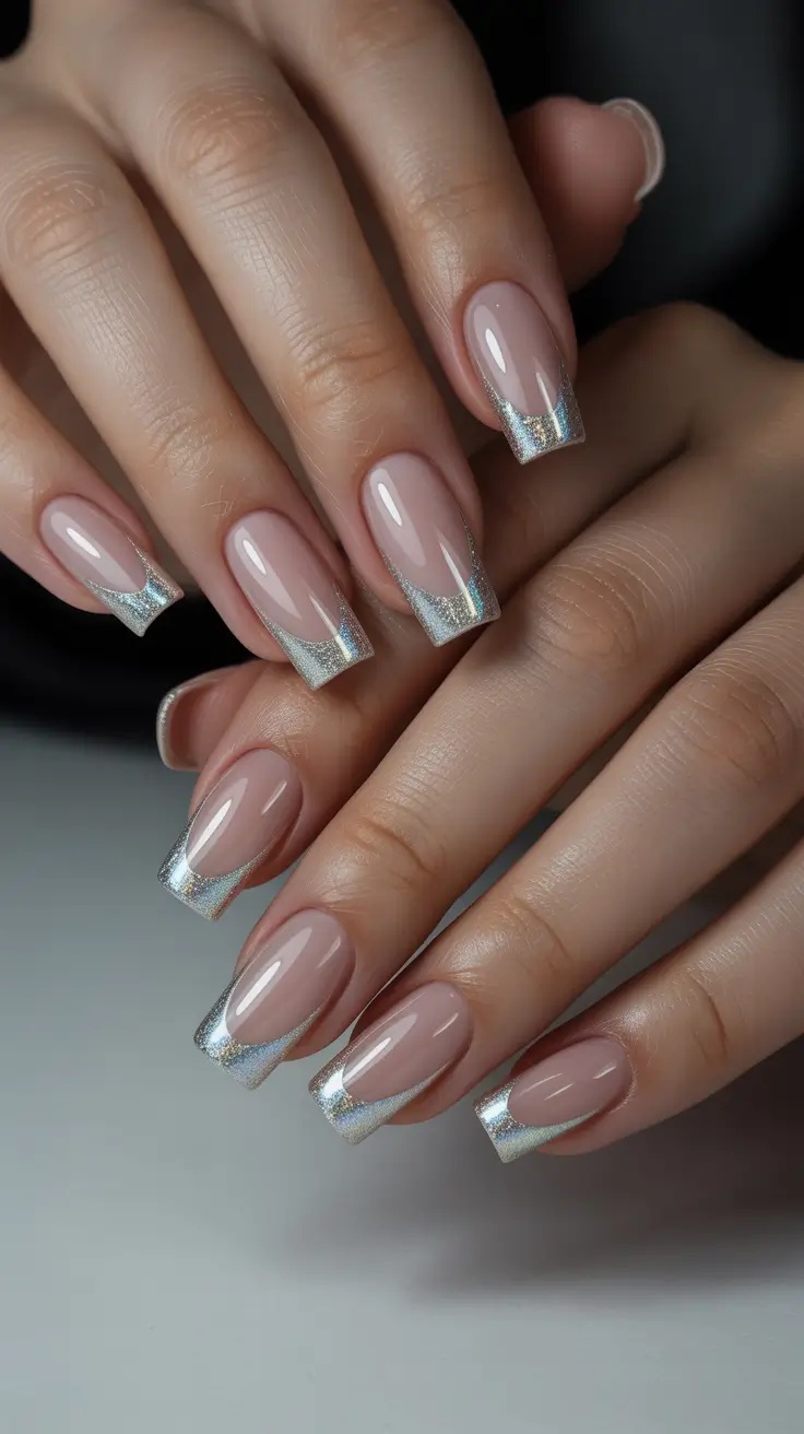 trendy-french-tips-winter-2025-2026-holographic-silver-french