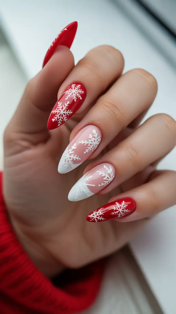 trendy-french-tips-winter-2025-2026-snowflake-red-french
