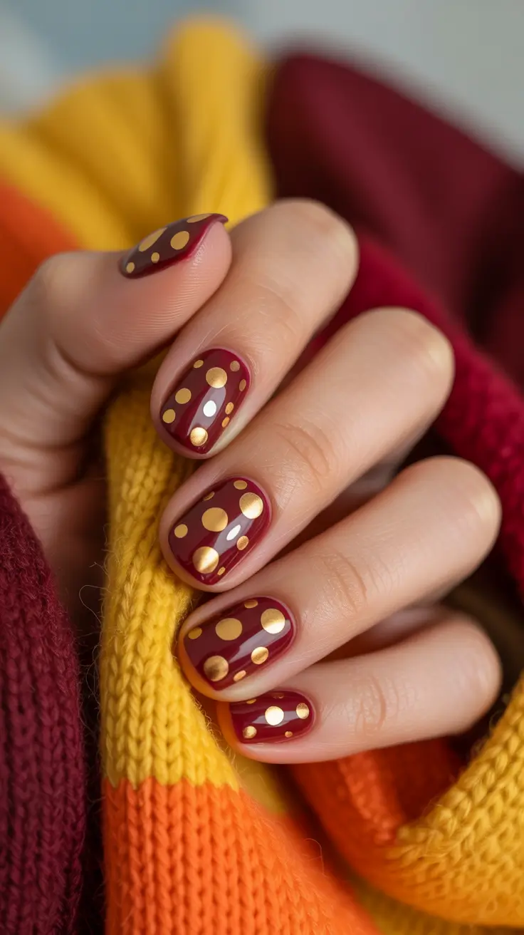 cute winter nails 2025-2026 Golden Berries