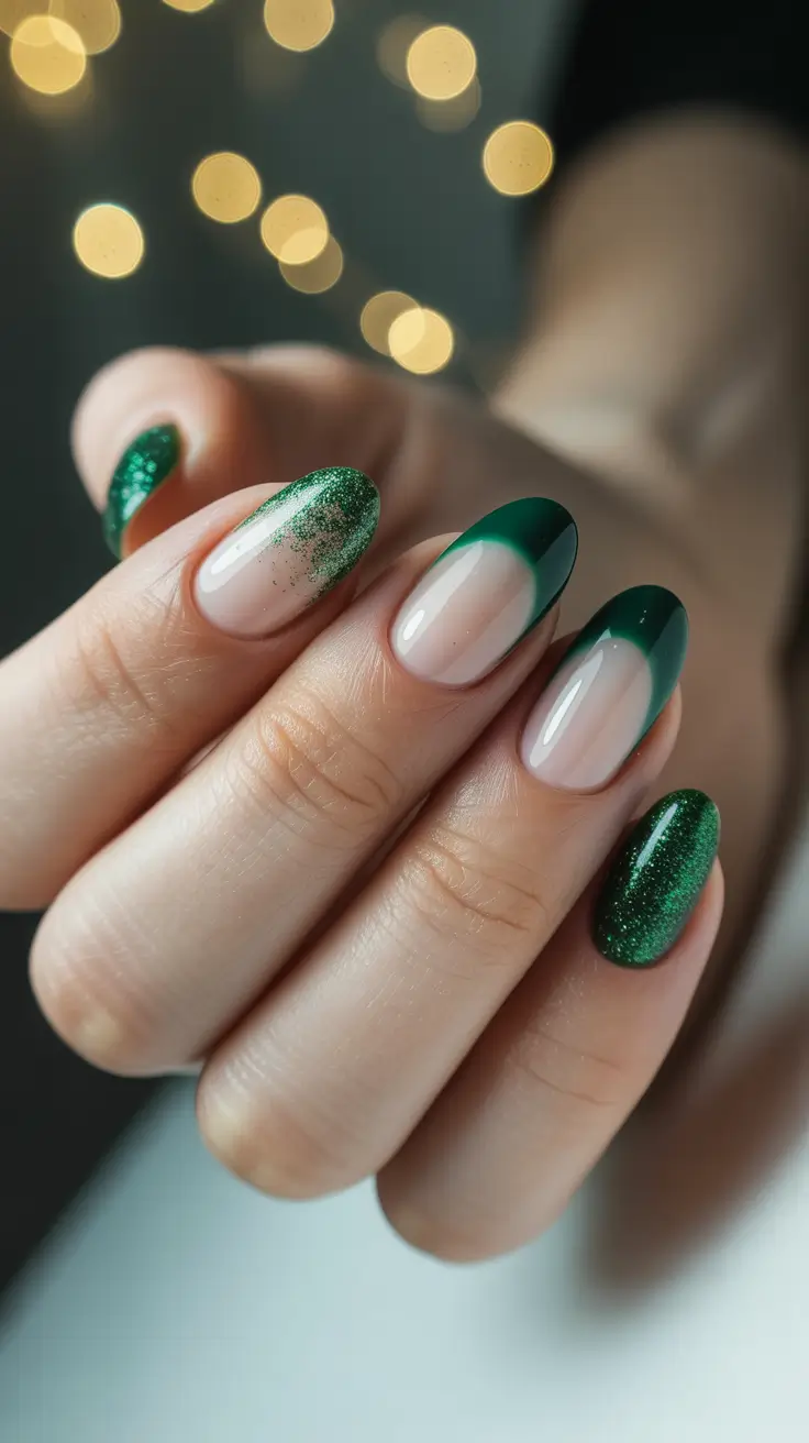 Trendy Winter Nail Colors 2025-2026 Emerald Frost