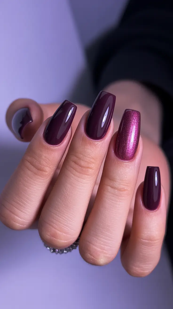 Trendy Winter Nail Colors 2025-2026 Plum Velvet