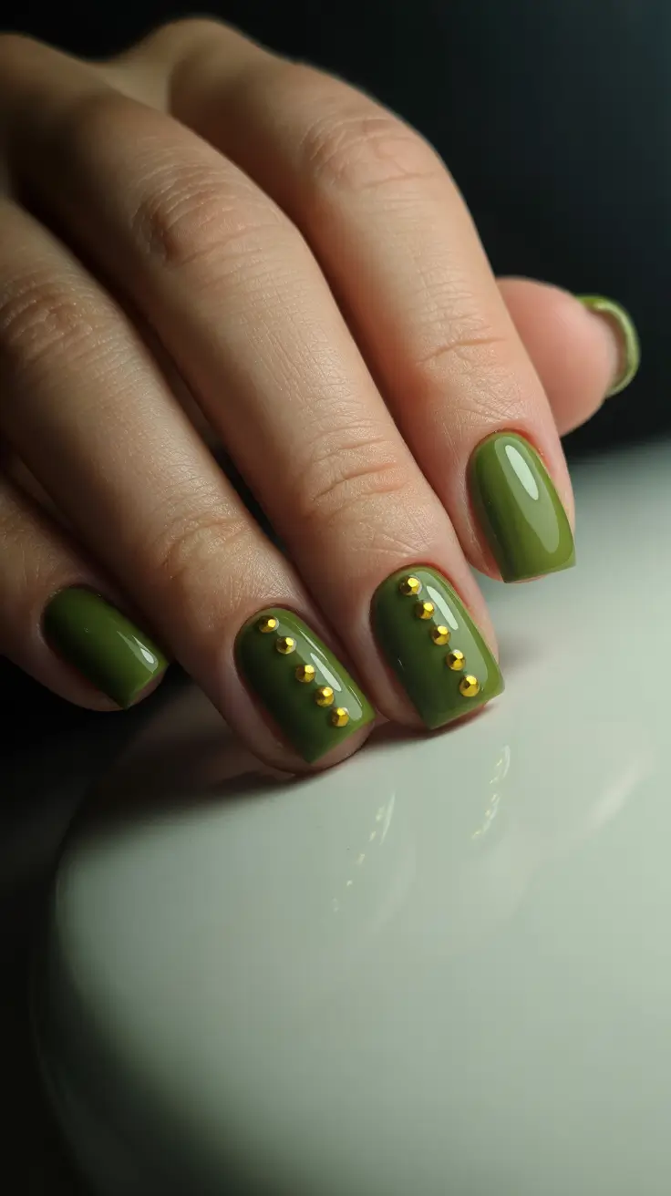Trendy Winter Nail Colors 2025-2026 Olive Chic