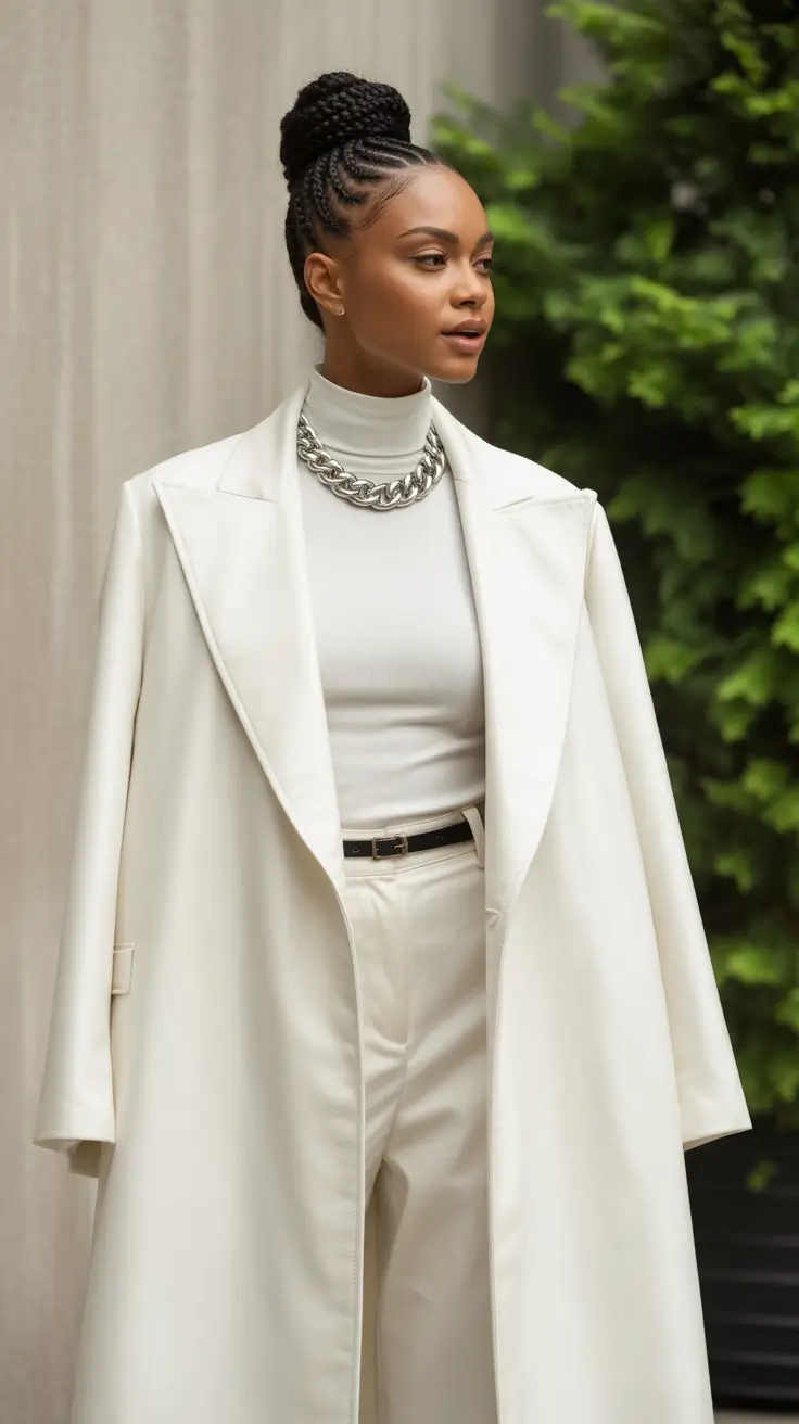 winter going out outfit 2025-2026 Winter White Statement