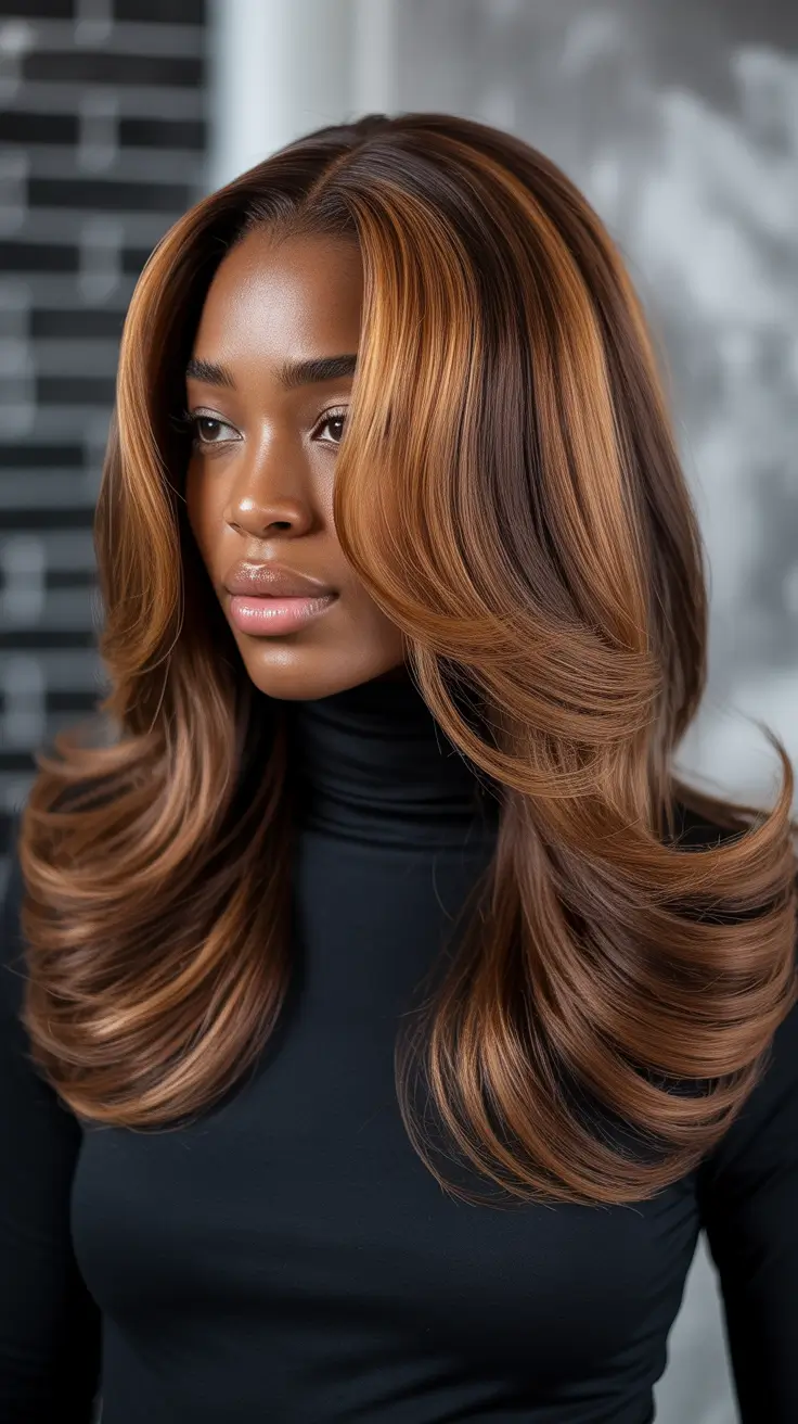 winter haircuts and colors 2025-2026 Caramel Mocha Layers with Lush Dimension
