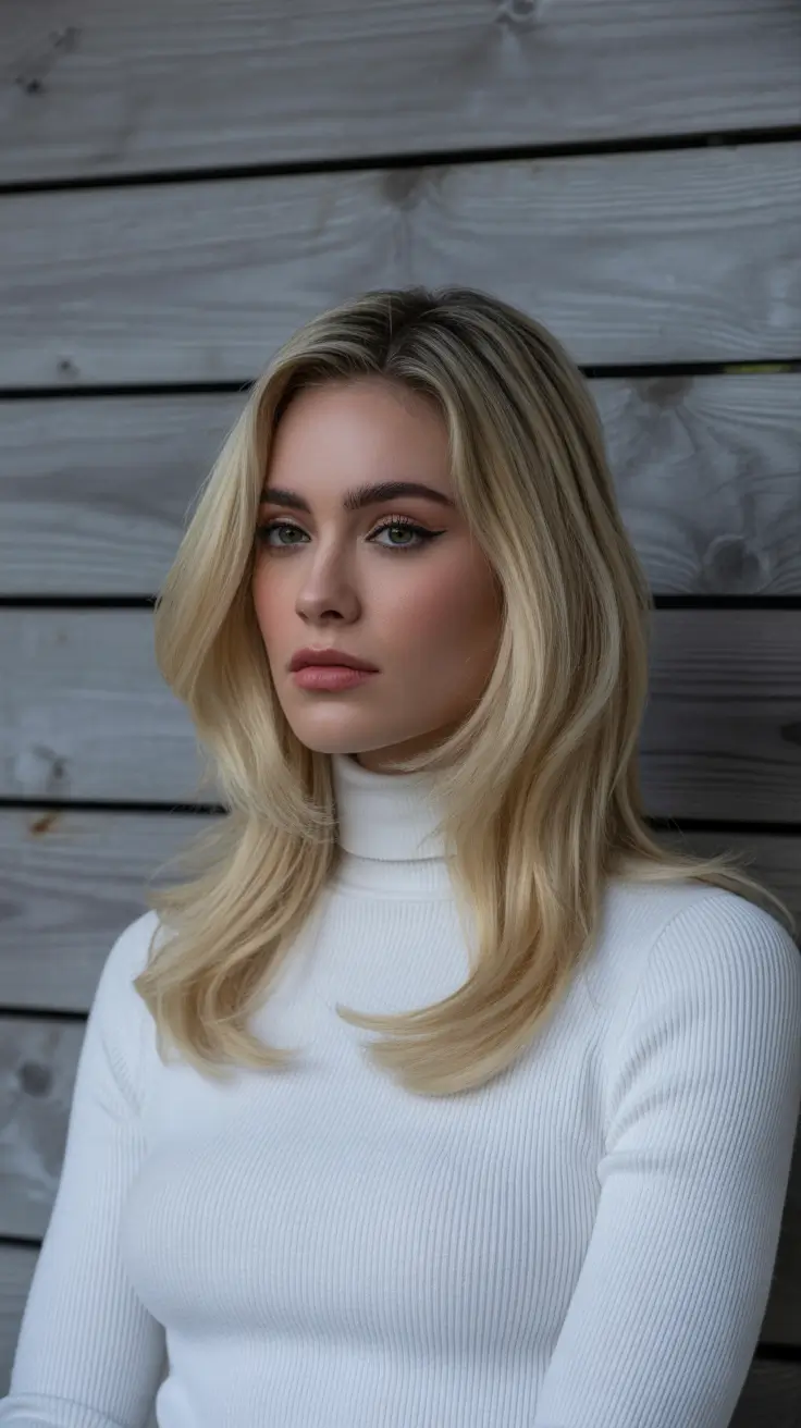 winter haircuts and colors 2025-2026 Minimalist Volume with Sleek Mid-Lengths
