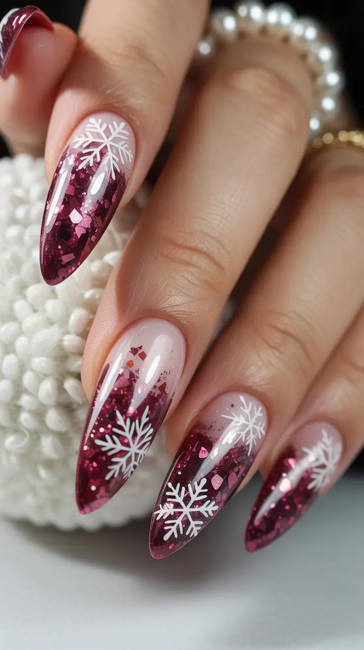 winter-acrylic-nails-design-and-color-ideas-2025-2026-burgundy-snowflake