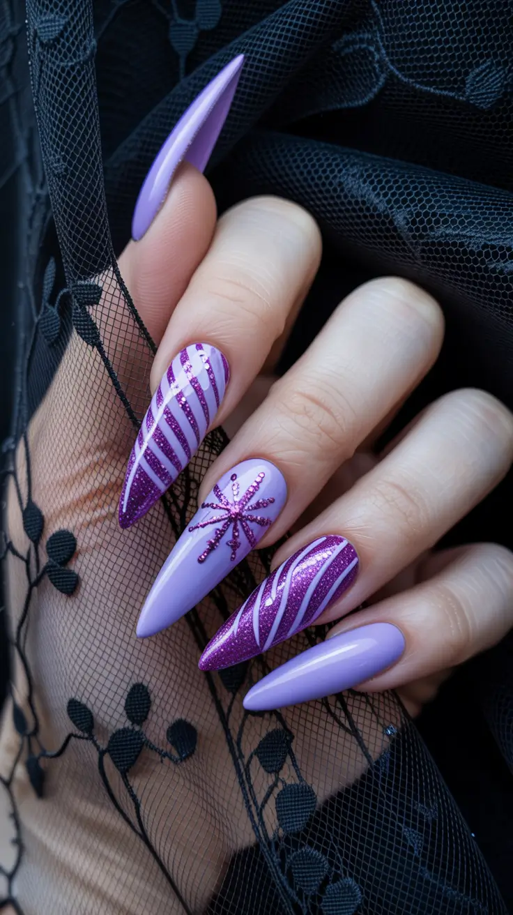 winter-acrylic-nails-design-and-color-ideas-2025-2026-lavender-stripes