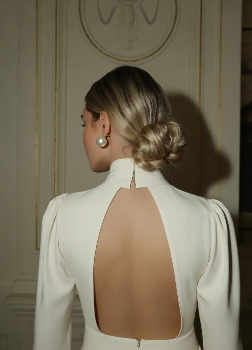 winter formal hairstyles 2025-2026 Romantic Side Bun Grace