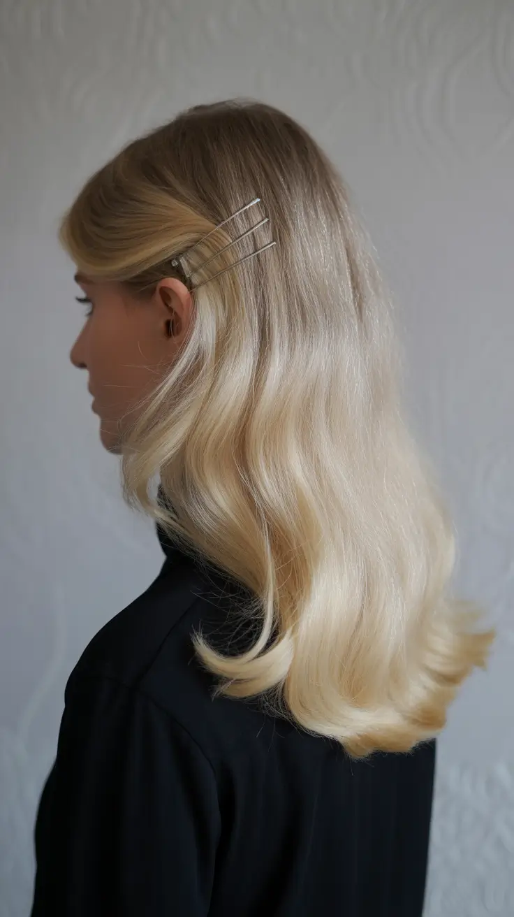 winter formal hairstyles 2025-2026 Soft Hollywood Waves with Pins
