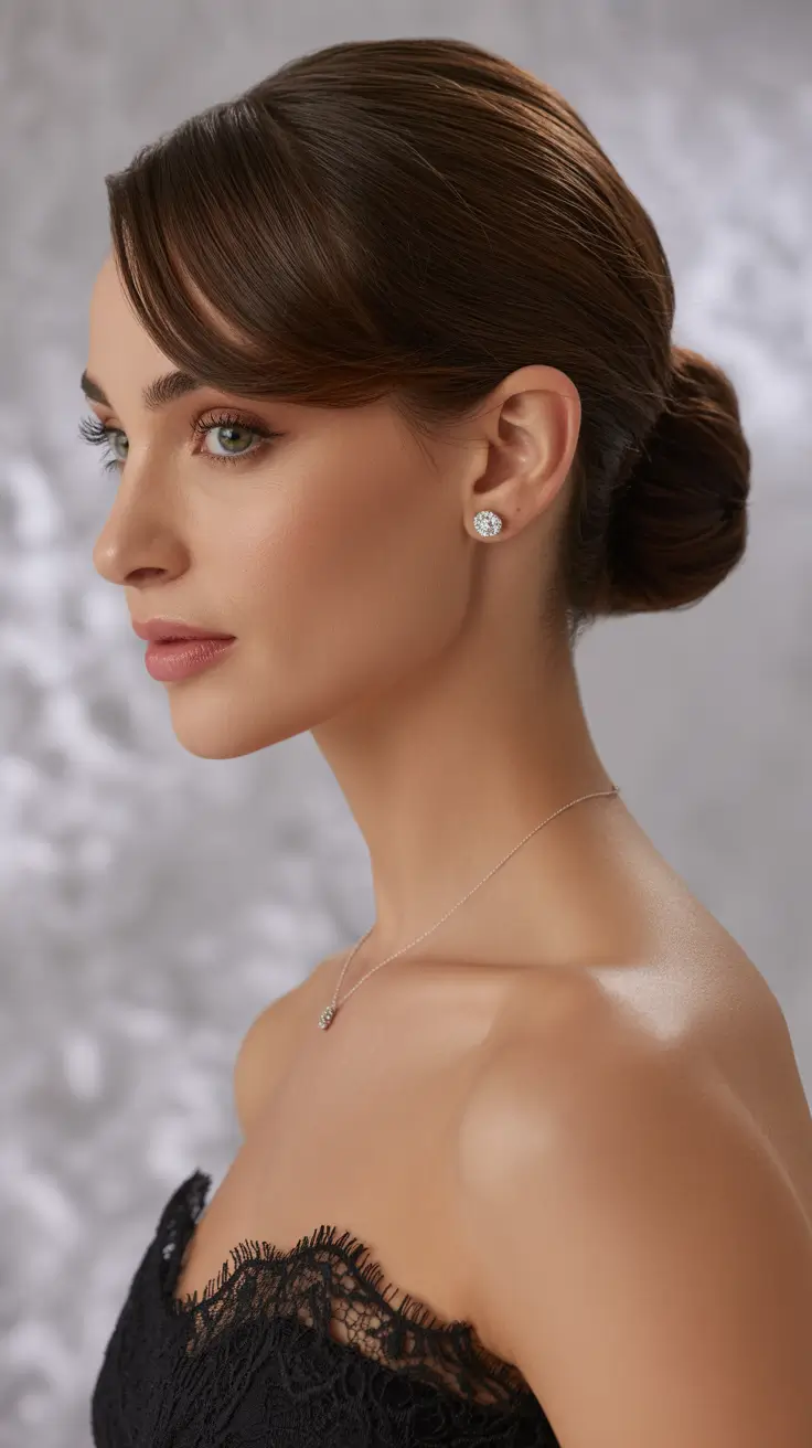 winter formal hairstyles 2025-2026 Classic Chignon Revival