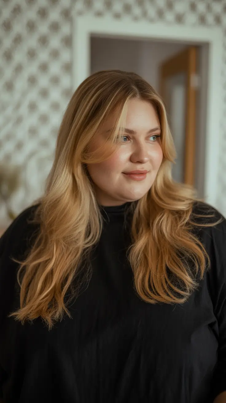 Winter Haircuts for Plus Size Women 2025-2026 Relaxed Long Layers