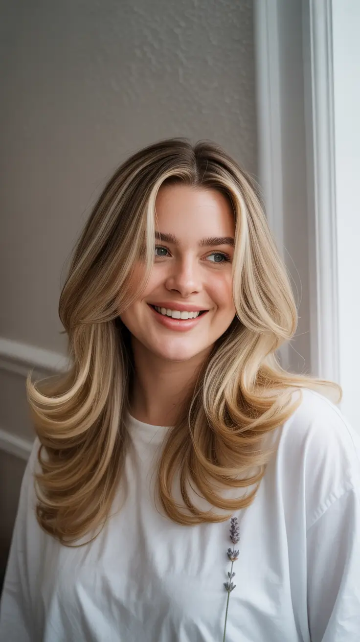 Winter Haircuts for Plus Size Women 2025-2026 Butterfly Layers with Bounce