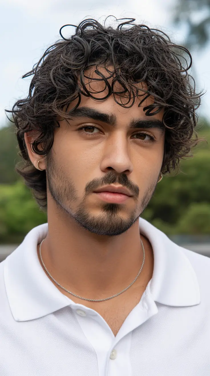 winter haircuts for men 2025-2026 Loose Curls with Effortless Flow