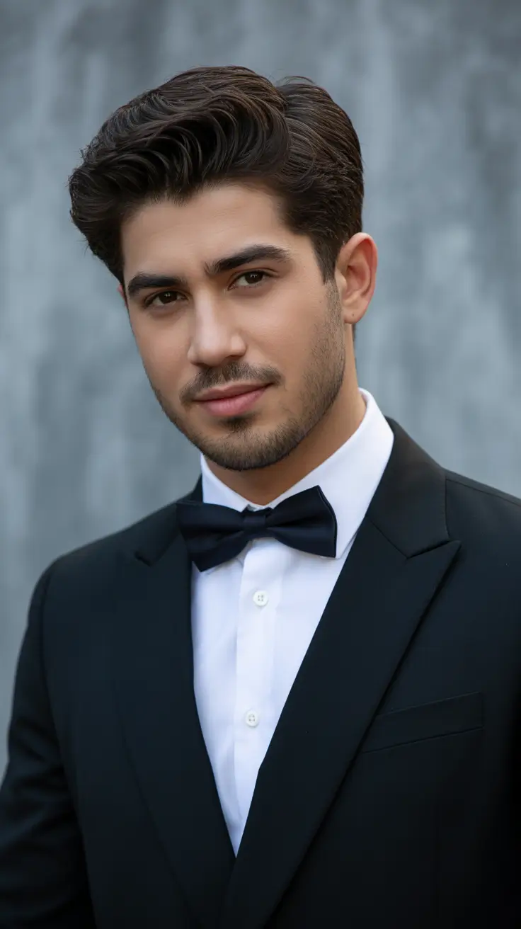 winter haircuts for men 2025-2026 Classic Side Part Revival