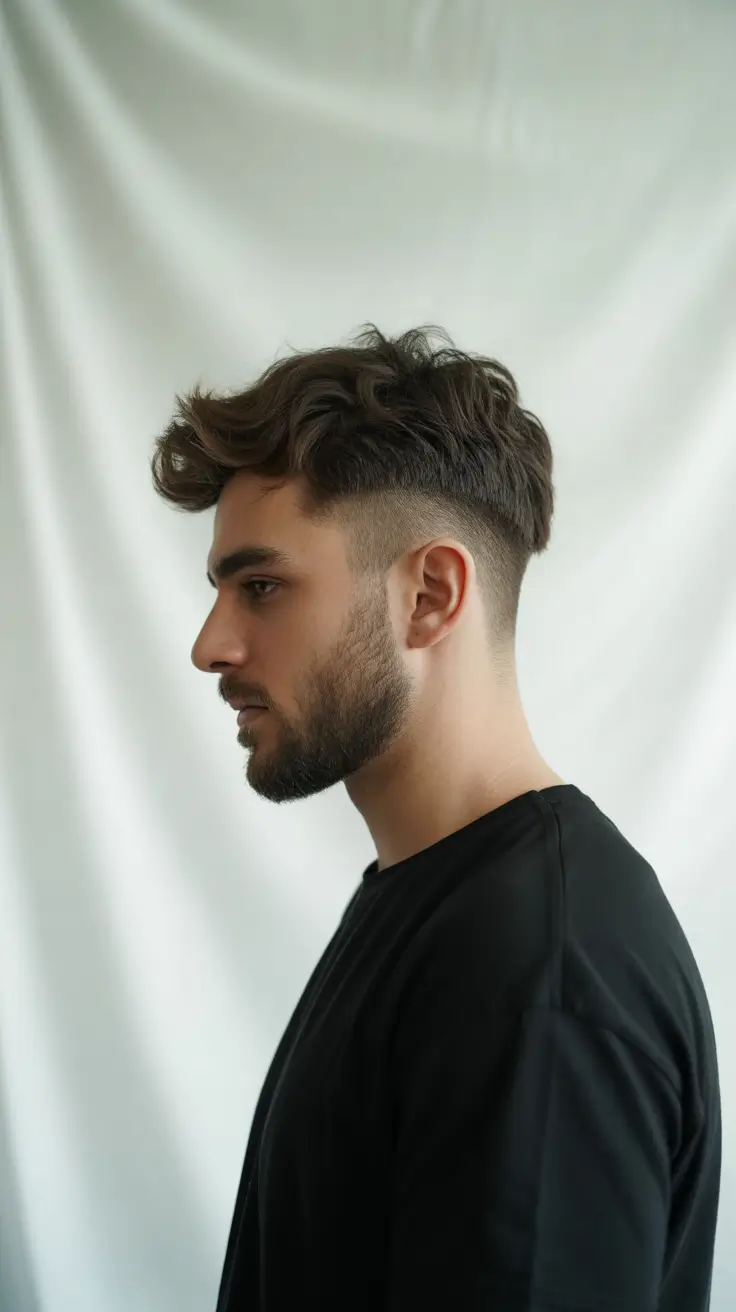 winter haircuts for men 2025-2026 Modern Low Fade with Natural Volume