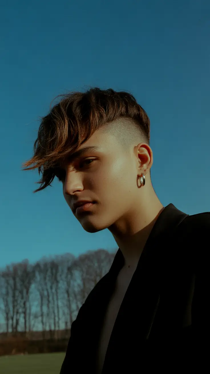 winter haircuts for men 2025-2026 Creative Arc Undercut