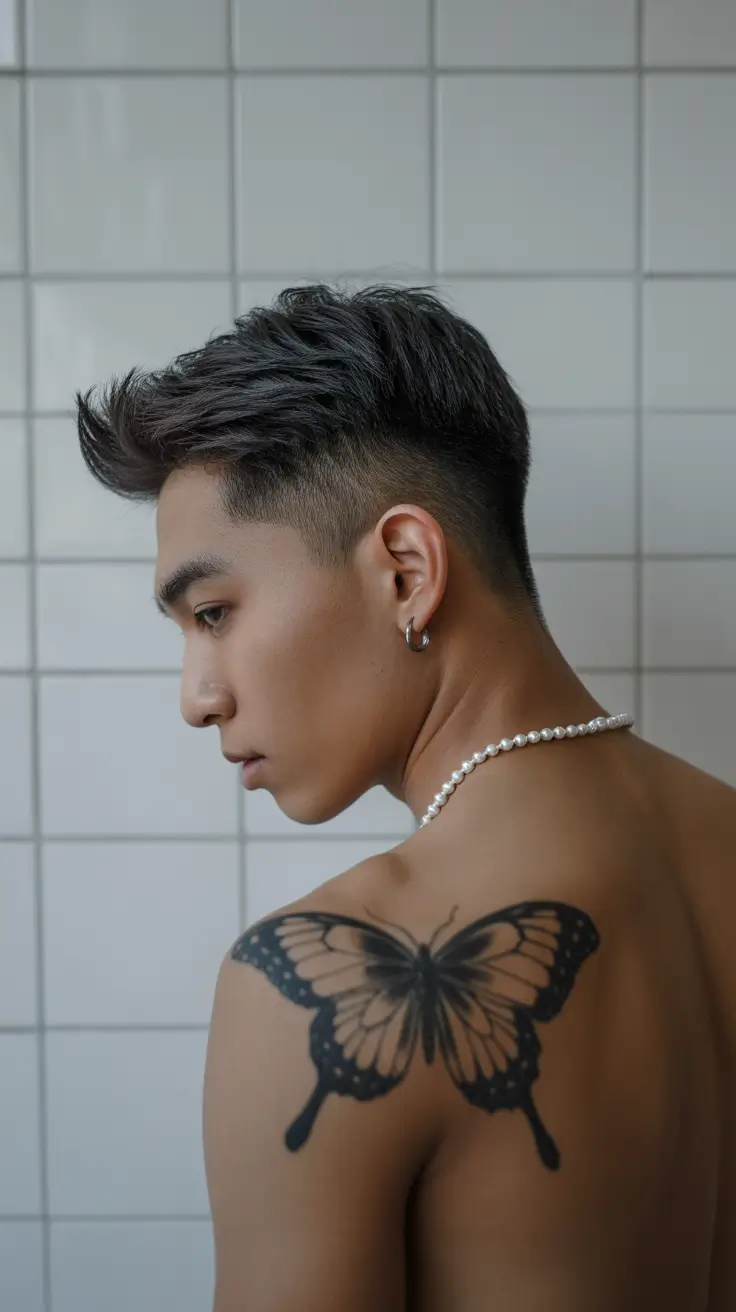 winter haircuts for men 2025-2026 Frosted Texture Fade