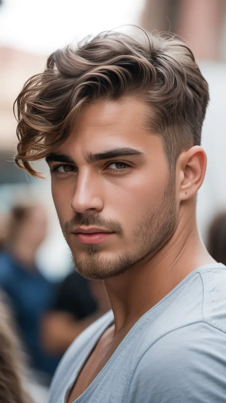 winter haircuts for men 2025-2026 Soft Waves Undercut