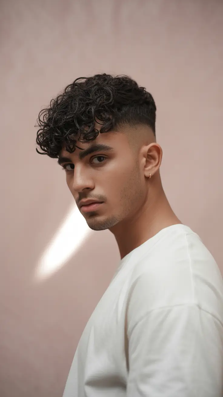 winter haircuts for men 2025-2026 Curly Fade Revival