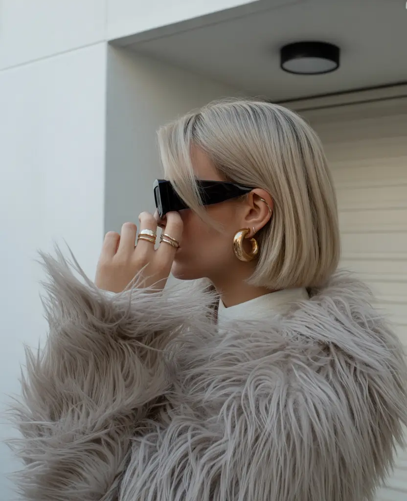 winter haircuts 2025-2026 Chic Parisian Short Bob