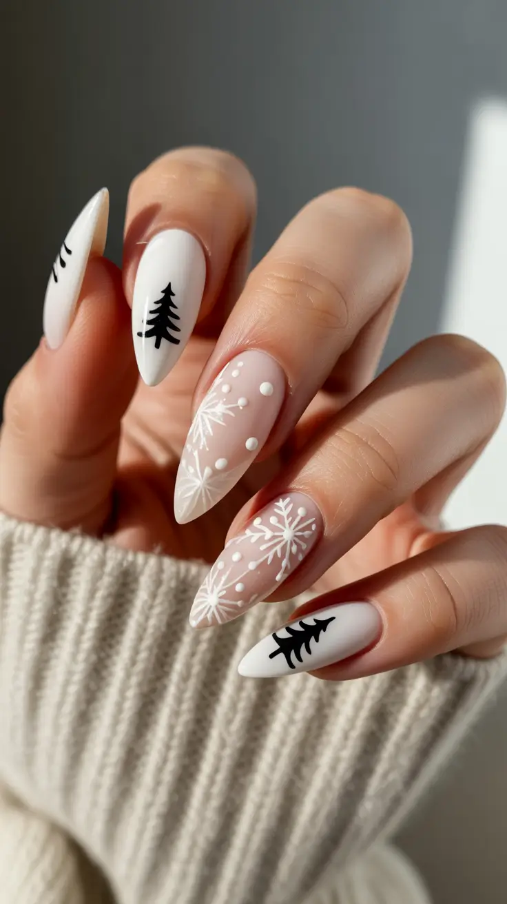 Winter Nail Colors and Designs Ideas 2025–2026 Golden Frost Finale