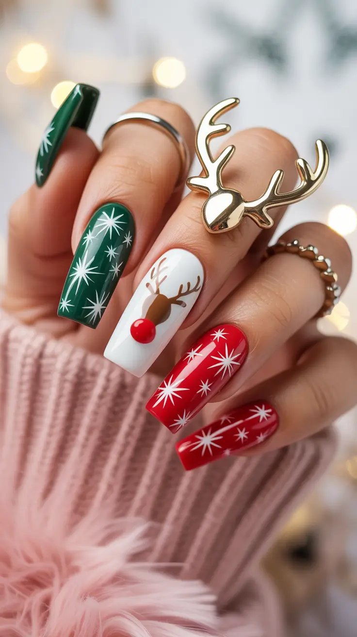 Winter Nail Inspo 2025-2026 Holiday Spirit Remix