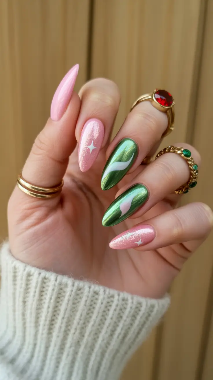 winter-nails-almond-design-and-color-ideas-2025-2026-minty-dream-blend