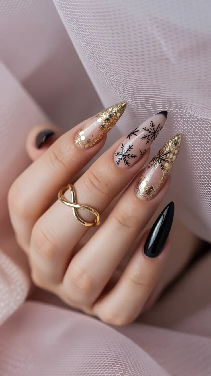 winter-nails-ideas-2025-2026-golden-frost-elegance