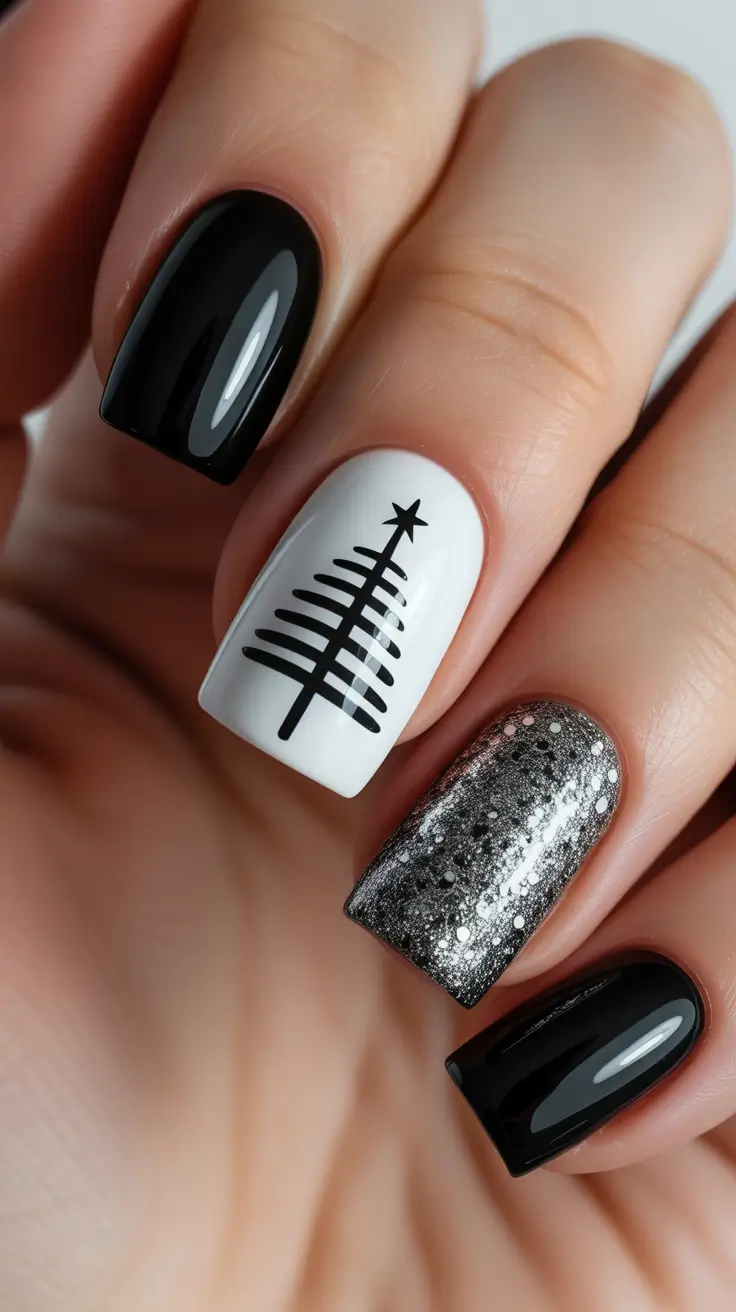 winter-nails-ideas-2025-2026-monochrome-holiday-chic
