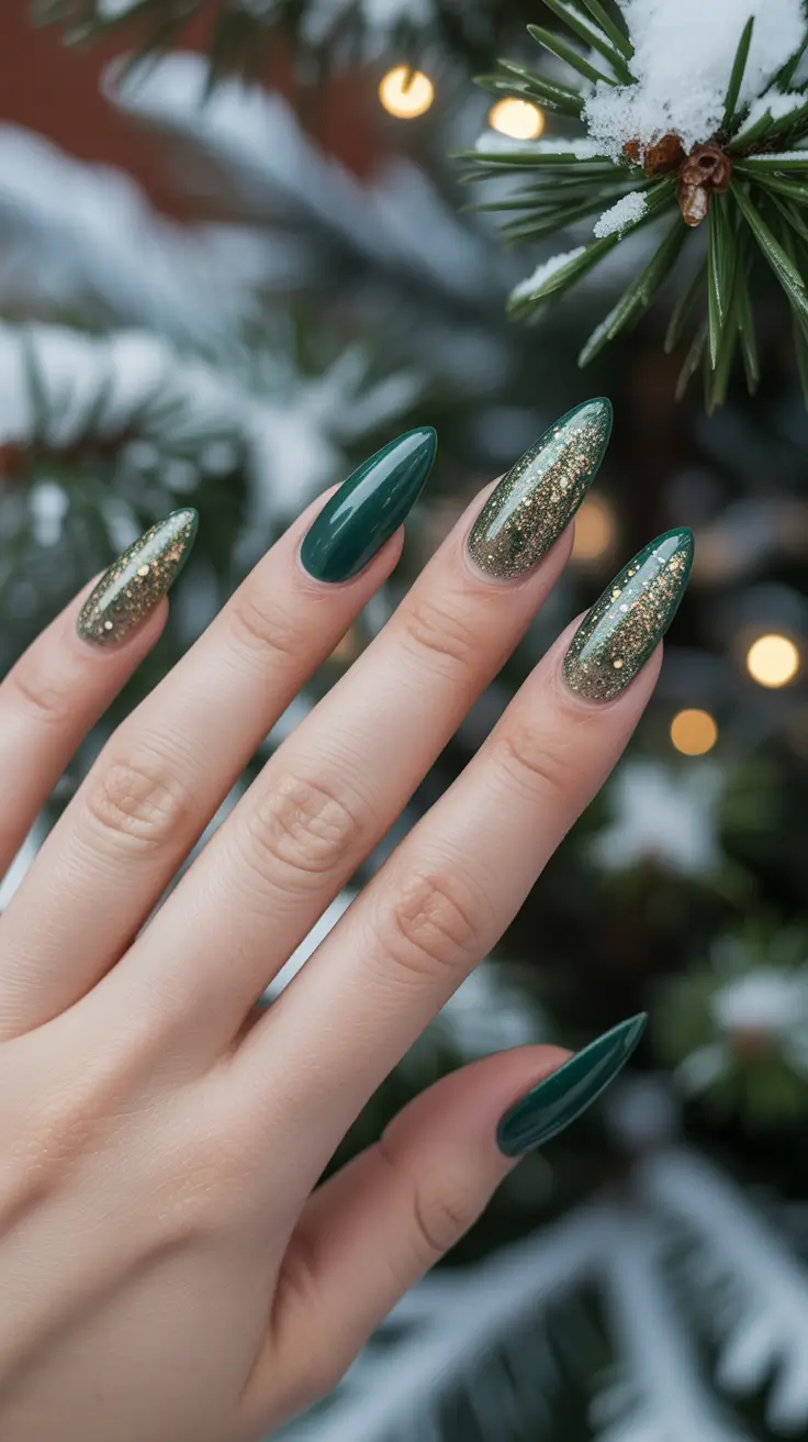 winter-nails-ideas-2025-2026-emerald-sparkle-envy