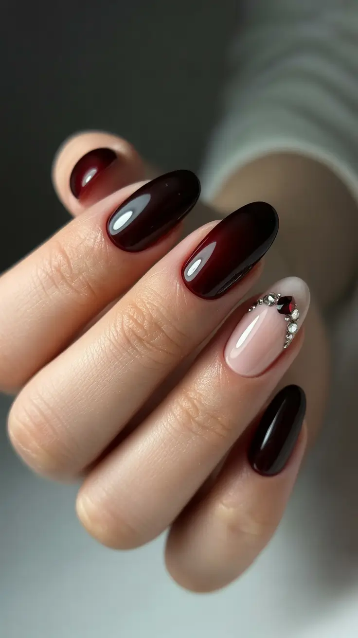Winter Nails 2025 2026 Velvet Wine Elegance