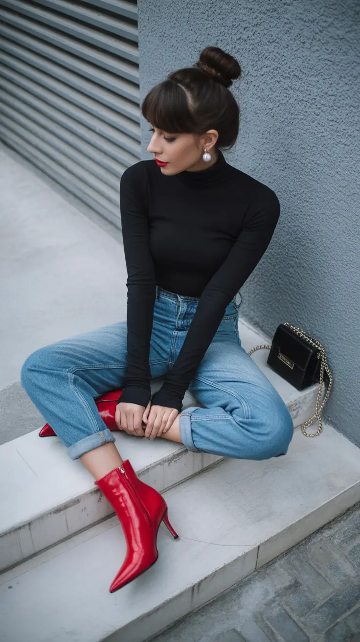 women's outfits 2026 Scarlet Pop Minimalism