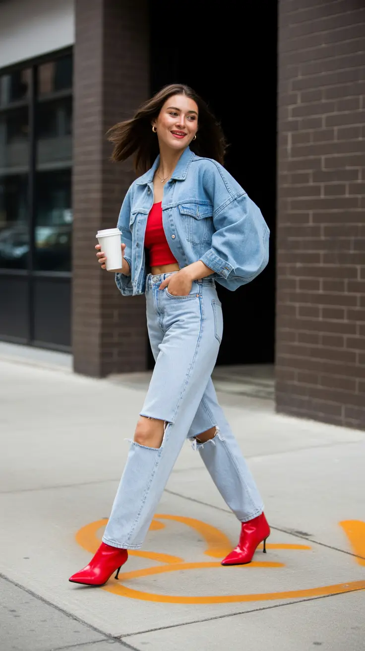 women's outfits 2026 Denim Revival