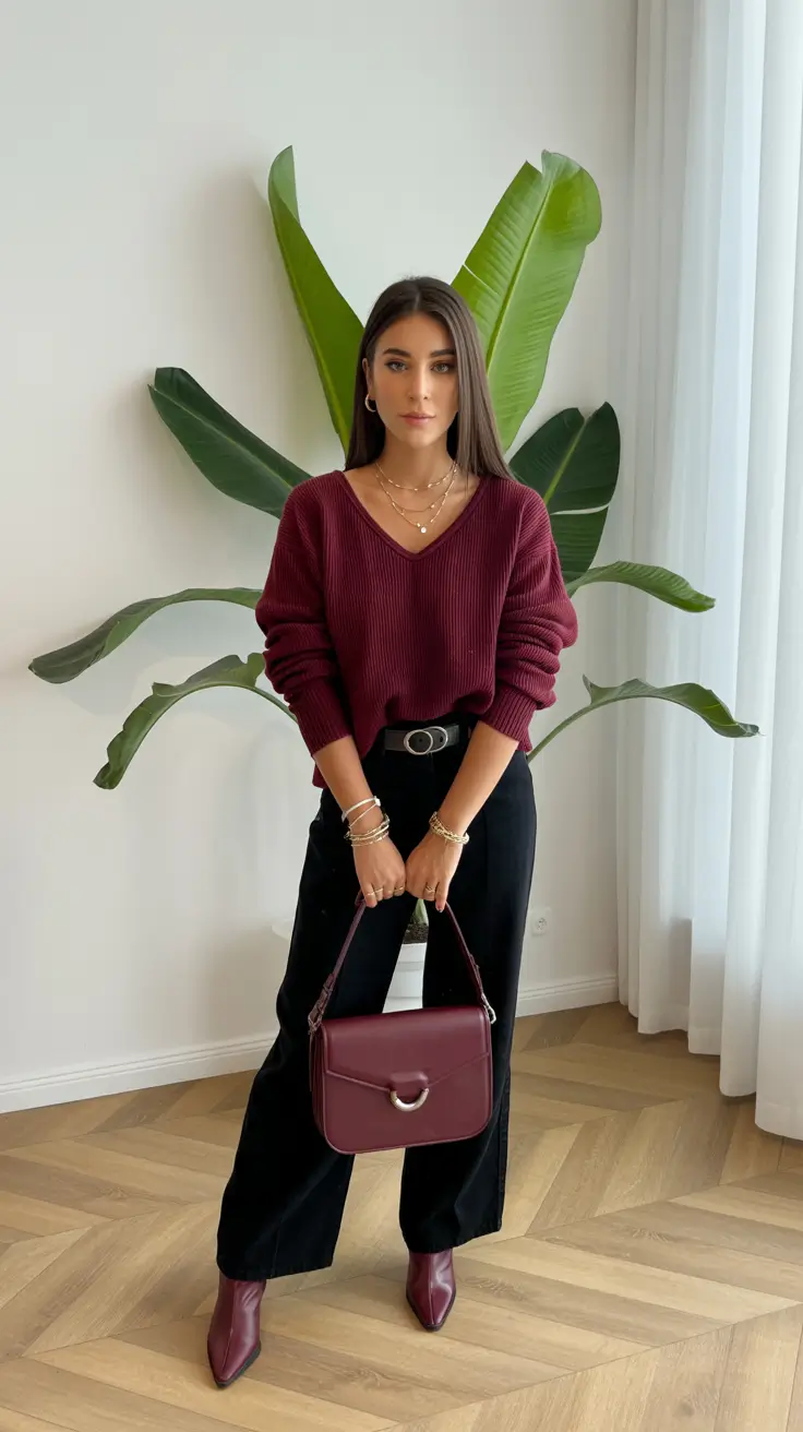 women's outfits 2026 Wine Tones