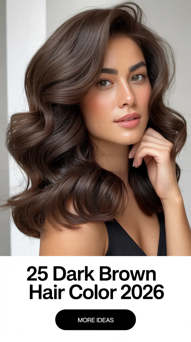 Dark Brown Hair Color 2026 – Rich Shades, Cool Tones, and Inspo for Brunettes